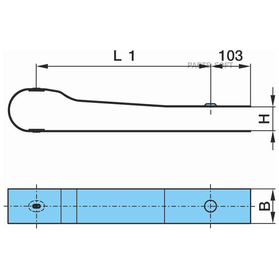 Скоба страховочная BPW 100 мм 0334830590