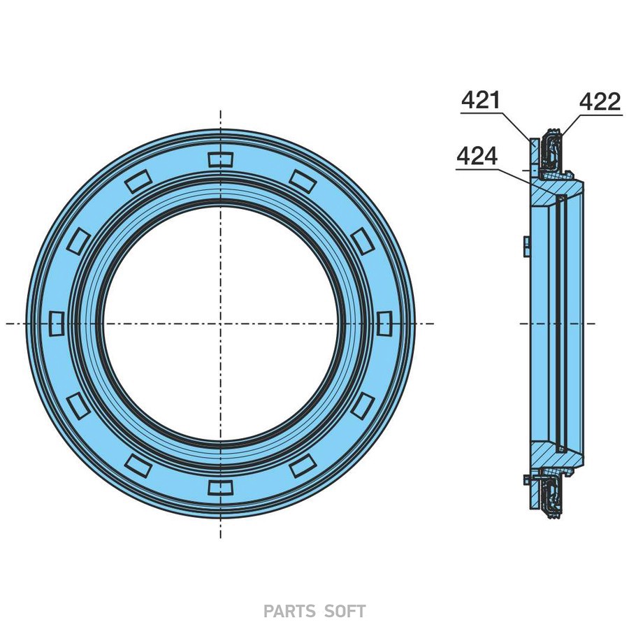 Кольцо BPW / упорное подш -33118 .  в сборе для 0327244490 (повортоная ось)