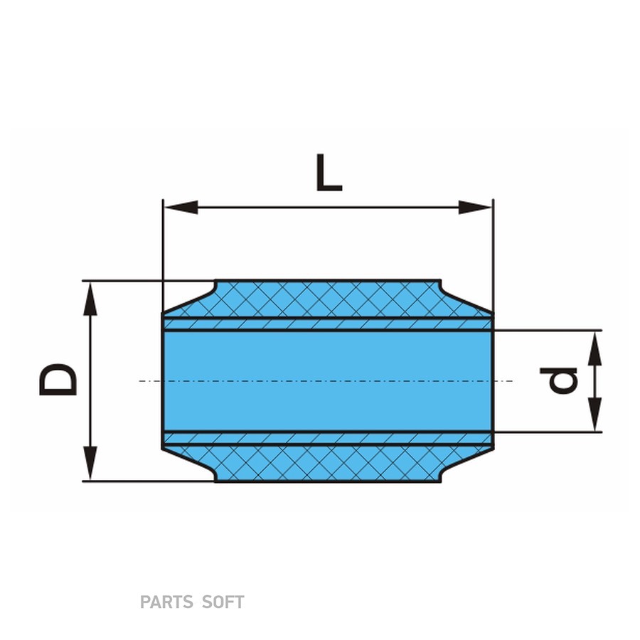 Сайлентблок BPW / полурессоры - 100mm . ?30-?60-102L . р-м /