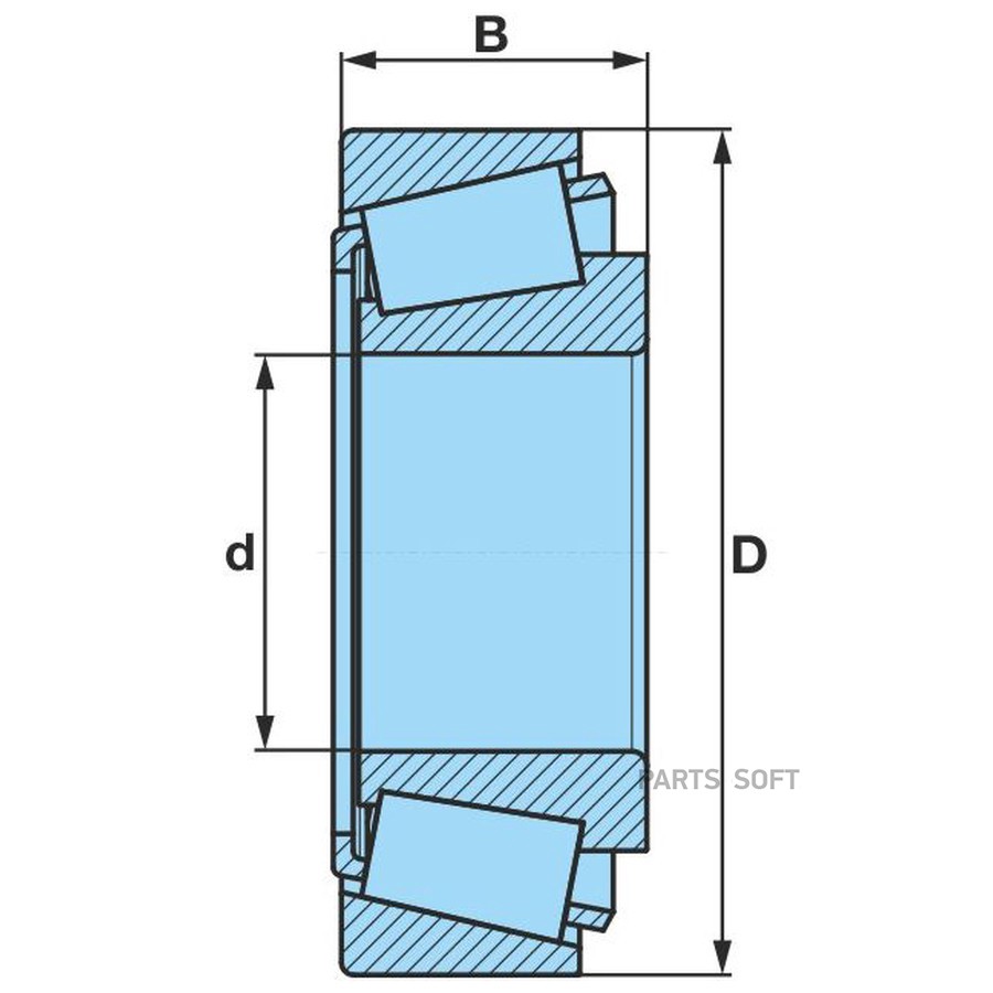 $ Подшипник 20т ступицы 32224
