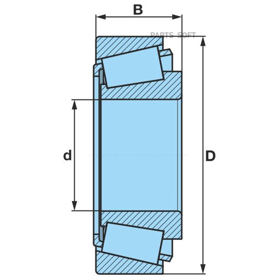 Подшипник ступицы / 33118 . ?90-?150-45H . внутренний /  BPW 33118