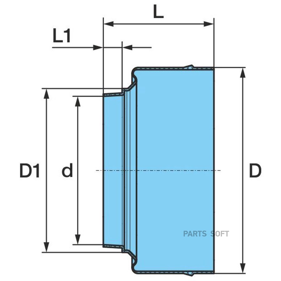 Уплотнение ступицы BPW / EcoPlus1 -  9T _ пластик _ ?67-95 x 49,5H / Oe