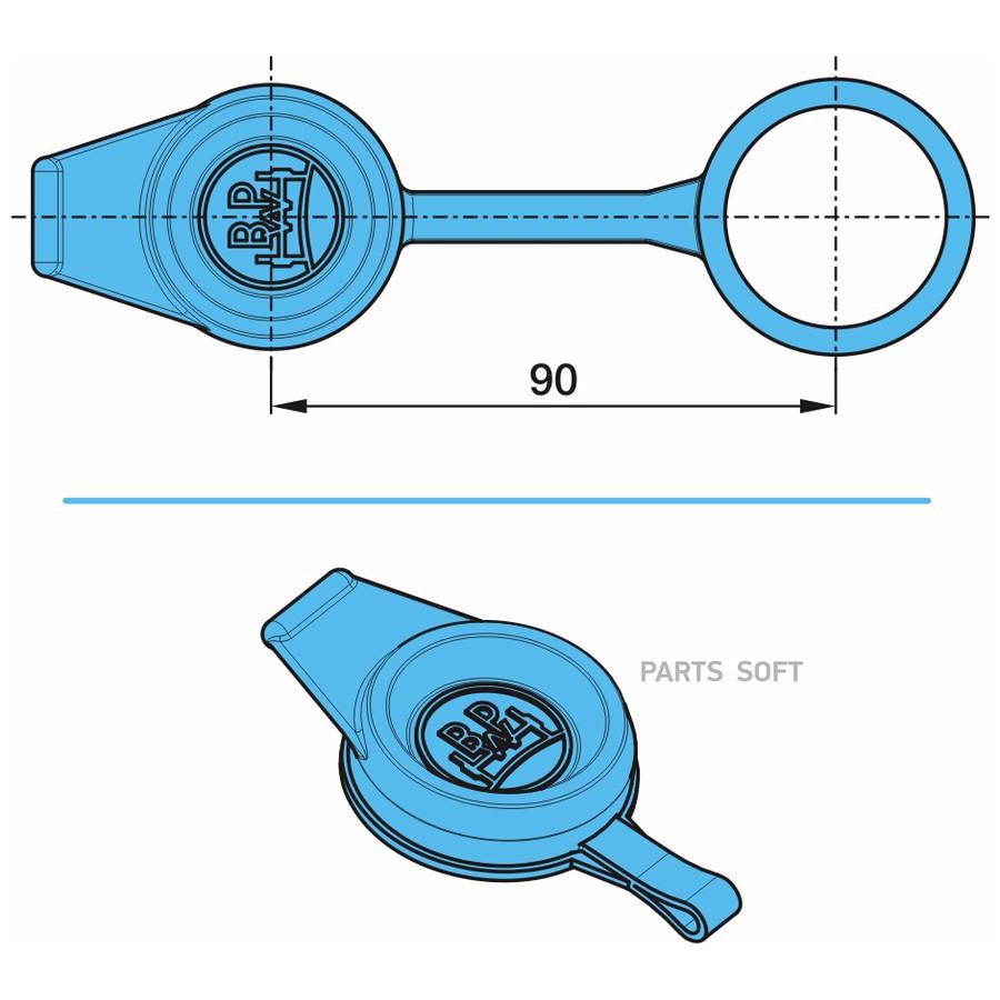 Крышка регулировочного винта тормозного рычага