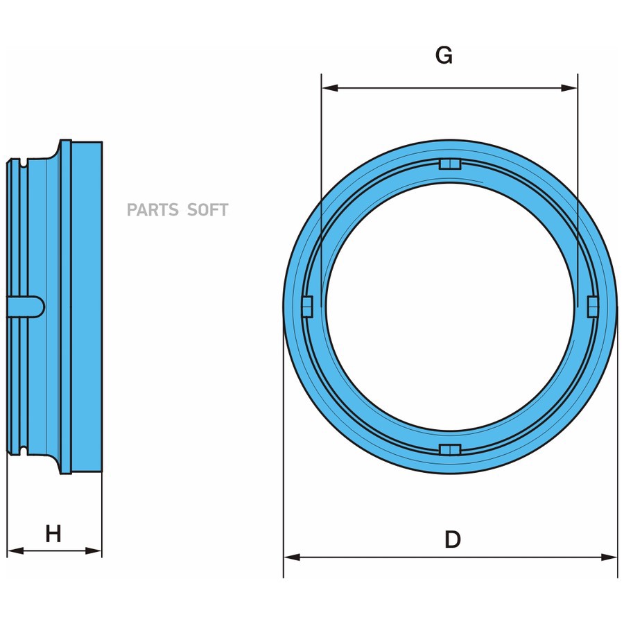 $ Гайка балансира для W-агр. ресс.90  M125X4