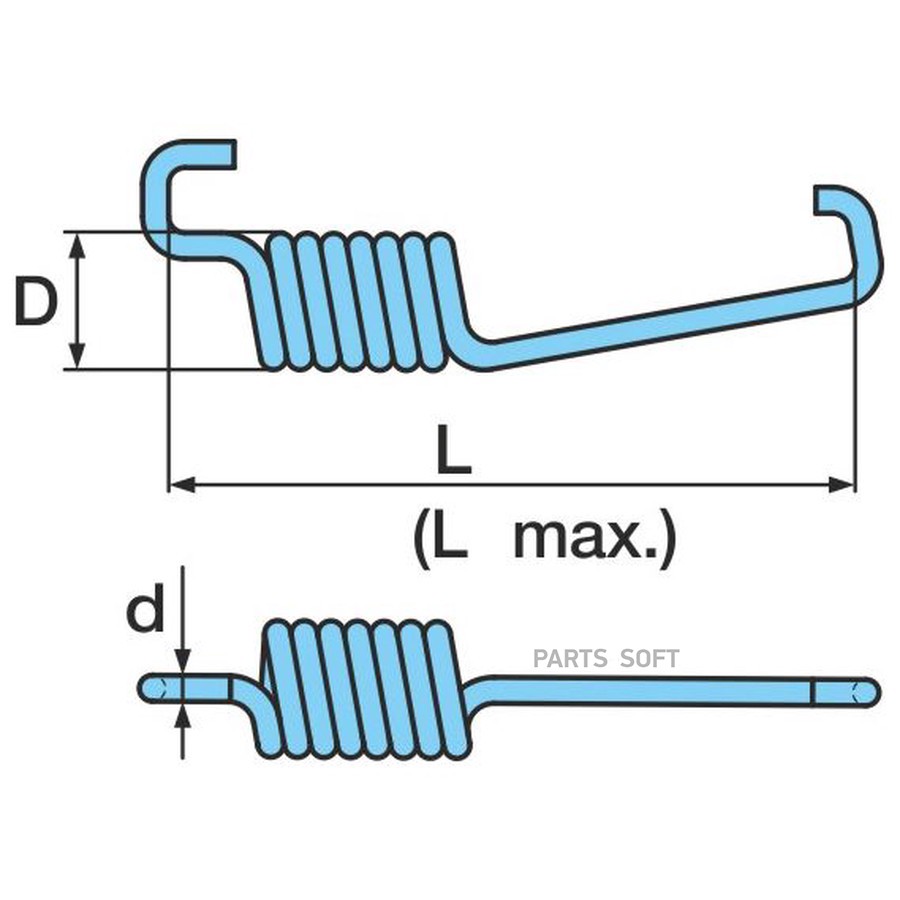 Пружина стяжная BPW SN4218 до 95г (х24 шт.)